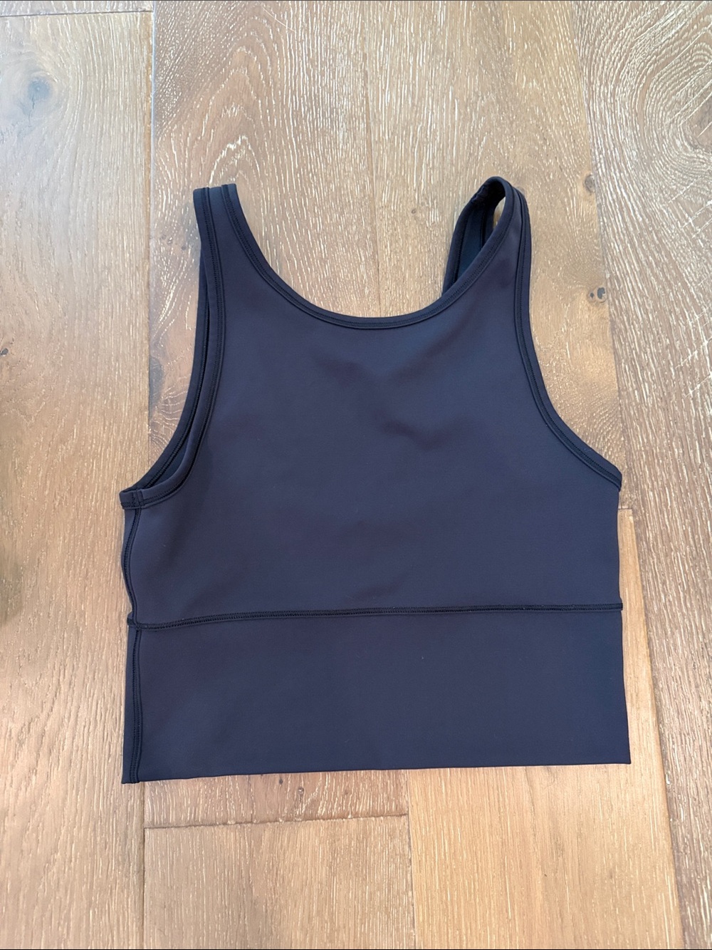lululemon athletica Black Crop Tank Top